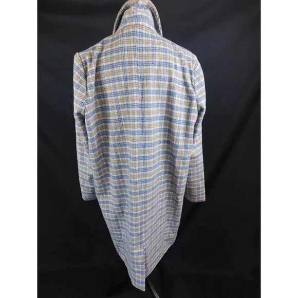 Cotton On 2 Button Plaid Long Coat NWT Size 12 - Picture 6 of 14